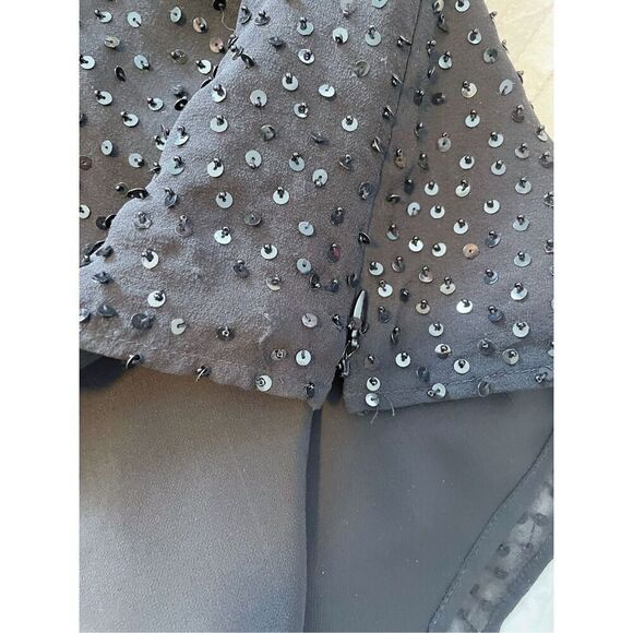 Talbots Pure Silk Sequin Tank Top Black Size 10 - Picture 6 of 7